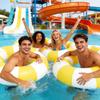 2PCS Inflatable Pool Floats for Adult Swim Ring Pool Floaties Inflatable Swimming Pool Raft Party Water Summer Beach Lounger Float Party Supplies (120#Yellow Striped) view 3