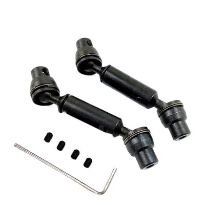 2 PCS Metal Front and Rear Drive Shaft for Remote Control Car Compatible with Henglong B36 B16 C14 C24 B24 MN MN99S(Black)
