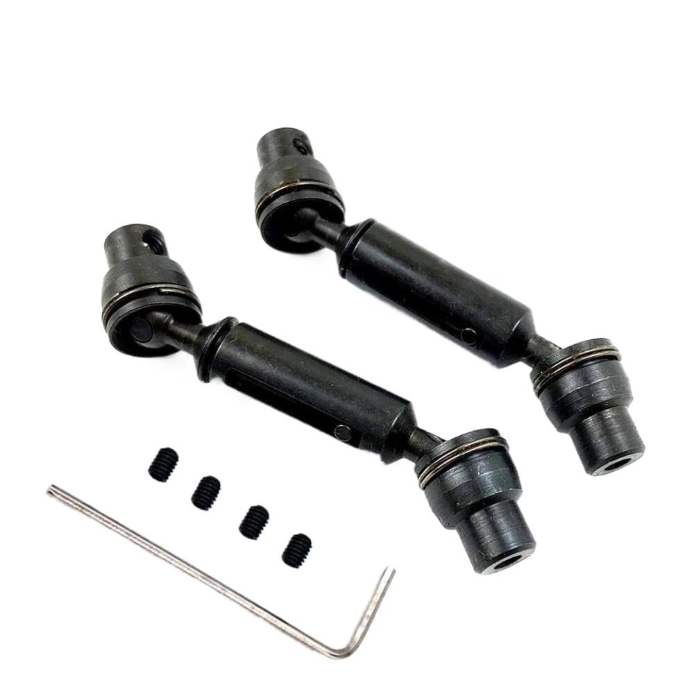 2 PCS Metal Front and Rear Drive Shaft for Remote Control Car Compatible with Henglong B36 B16 C14 C24 B24 MN MN99S(Black)