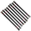 8 Pack Aluminum Alloy Link Rod Kit for Axial SCX10 Crawler Upgraded Metal Pull Rods in Red & Enhanced Durability view 1