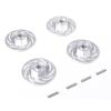 Rc Cars Upgrade Parts For Tamiya For TT02 For TT01 For TT-02 1/10 Aluminum Alloy Brake Rotor Disc RC Car Upgrades Accessories(Silver) view 1