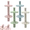 4 Pack Teething Toys for Babies 0-3 3-6 Months Anti-Choking Design,Teething Relief for Infant Straws Sticks 6-24 Months, Baby Toddlers Silicone teether Tubes view 1