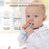 4 Pack Teething Toys for Babies 0-3 3-6 Months Anti-Choking Design,Teething Relief for Infant Straws Sticks 6-24 Months, Baby Toddlers Silicone teether Tubes view 2
