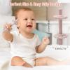 4 Pack Teething Toys for Babies 0-3 3-6 Months Anti-Choking Design,Teething Relief for Infant Straws Sticks 6-24 Months, Baby Toddlers Silicone teether Tubes view 4