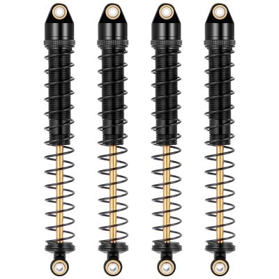 4Pcs Rc Metal Shock Absorber 70/80/90/100/110/120mm Damper For Tamiya CC01 TRX4 Axial SCX10 D90 D110 RR10 1/10 RC Crawler Car(Black) (120MM)