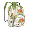 YallLocoMo Custom Name Diaper Bag Backpack Gift Watercolor Farm Animal Sheep Cow Multifunction Travel Backpack Nappy Bag Daypack for Mom Dad Boy Girl view 2