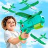 3 Airplane Launcher Toys, 13.2 inch LED Foam Glider Airplane Toys, Suitable for Boys Outdoor Flying Toys, 2 Flight Modes, Birthday Gifts 4 5 6 7 8 9 10 11 12 Year Old Boys and Girls view 1