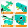 3 Airplane Launcher Toys, 13.2 inch LED Foam Glider Airplane Toys, Suitable for Boys Outdoor Flying Toys, 2 Flight Modes, Birthday Gifts 4 5 6 7 8 9 10 11 12 Year Old Boys and Girls view 3