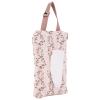 Quilted Baby Wipe Holder, Canvas Floral Quilted Pouch with Hanging Strap, Portable Diaper Wipe Holder for Travel Stroller-Long Branch Pollen view 2