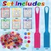Coopay Magnetic Bingo Wand Chip and Game Card Set - 2 Pack Magnetic Wands, 200 Colorful Metal Chips, 48 Bingo Paper Cards for Kids Classroom Science Learning Counting Family Game Night Educational view 3