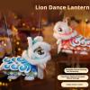 DIY Lion Dance Lantern Craft Kit Chinese New Year String Puppet & Marionette Craft for Home Decoration, Easy Assembly Cultural Activity for Adults and Family (Blue) view 2