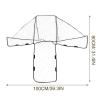 VANZACK Double Stroller Rain Cover Big Size Waterproof Windproof Stroller Rain Shield for Twins Pushchair Travel Weather Protection view 2