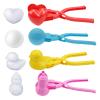 4 Pieces Snowball Makers, Reusable Snowball Molds, Snow Scoop Clips with Ergonomic Handle, for Park Playground Beach Garden view 1