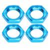 4pcs Aluminum Alloy 17mm Hex to 23mm Wheel Extension Adapter for 1/8 RC Car, Durable RC Wheel Spacer Set with Precision Fit for Off - Road Remote Control Vehicles (Blue) view 2