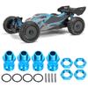 4pcs Aluminum Alloy 17mm Hex to 23mm Wheel Extension Adapter for 1/8 RC Car, Durable RC Wheel Spacer Set with Precision Fit for Off - Road Remote Control Vehicles (Blue) view 4