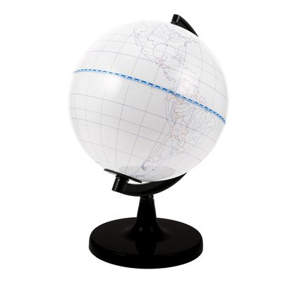 TOYANDONA DIY Blank Globe Model and Students 20cm Coloring Globe Craft Prop for Learning and Creative Painting