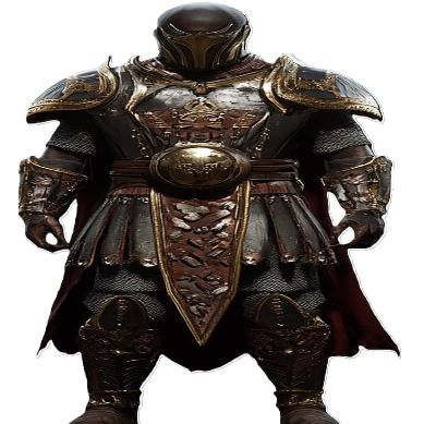 Darktanion Knight 3D Model, Fantasy Medieval Armor Hero Figure, 1:18 Scale, Resin, Uncolored Tan Brown, 3D Printed Collectible Miniature