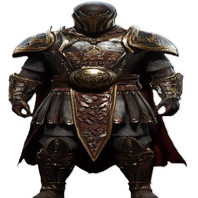 Darktanion Knight 3D Model, Fantasy Medieval Armor Hero Figure, 1:18 Scale, Resin, Uncolored Tan Brown, 3D Printed Collectible Miniature