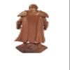 Darktanion Knight 3D Model, Fantasy Medieval Armor Hero Figure, 1:18 Scale, Resin, Uncolored Tan Brown, 3D Printed Collectible Miniature view 3