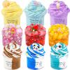9 Pack Slime Kit - with 3 Jelly Cube Crunchy Slime and 6 Butter Slime, Non-Sticky, Mess-Free, Stress Relief Clear Slime - Toys for Girls and Boys - Party Favor, Stress Relief Toy, Classroom Reward view 1