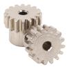 2Pcs RC Motor Gear Set M0.6 16T, Steel Pinion Motor Gears for 1/12 1/16 Remote Control Car, Precise Fit Low Noise Replacement Gears with Optimized Tooth Design view 2
