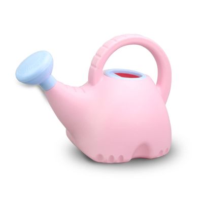 Yosoo Elephant Shape Kids Watering Can, 1.5L Cute Plastic Gardening Toy with Smoothly Crafted for Children (Pink)
