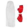 Gogogmee 1 Set Stuffed Animal Storage Organizer Punching Bag Shaped with Boxing Gloves 47" Beanbag with Zipper & Large Capacity for Kids Boys Girls Plush Dolls Toys (No Filler) view 1