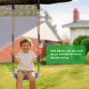 2Pcs Heavy Duty Swing Seat with Adjustable Rope Swingset Seats for Kids Plastic Tree Swings Seat Replacement for Swing Set Accessories Backyard Swingset Playground 220LB Capacity Blue view 2