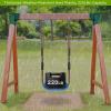 2Pcs Heavy Duty Swing Seat with Adjustable Rope Swingset Seats for Kids Plastic Tree Swings Seat Replacement for Swing Set Accessories Backyard Swingset Playground 220LB Capacity Blue view 4