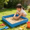 getuse Foldable Kids Sandbox Tray 50x50x8cm (20x20x3.1in) - Portable Sand Play Mat for Sensory Play, Beach & Kinetic Sand view 2