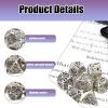 7-Piece White and Gold Dragon Dice, Hollow Polyhedron, Compatible with Role-Playing RPG Board Game Card Game view 4
