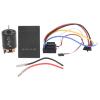 80A Brushed ESC with Programming Card and 17T Brushed Motor, Waterproof Electronic Speed Controller for 1/8 1/10 RC Car with Overheat and Low - Voltage Protection view 1