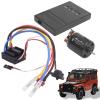 80A Brushed ESC with Programming Card and 17T Brushed Motor, Waterproof Electronic Speed Controller for 1/8 1/10 RC Car with Overheat and Low - Voltage Protection view 4