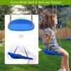 2Pcs Heavy Duty Swing Seat Anti-Slip Wide Swingset Seat with Adjustable Rope Tree Swings Seats for Kids & Adults 500LBS Replacement Swing Set Accessories for Outdoor Swing Set Backyard Playground view 2