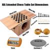 FENGXCXY Double-Sided Chess Table Set, Luxury Chess Set, Includes Chess + Go + Timer, Doubles as Coffee Table/Side Table, Comes with Dual Cushions. Family Board Game hub. (37) view 3