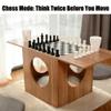 FENGXCXY Double-Sided Chess Table Set, Luxury Chess Set, Includes Chess + Go + Timer, Doubles as Coffee Table/Side Table, Comes with Dual Cushions. Family Board Game hub. (37) view 4
