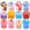 12 Pack Slime Kit, with 4 Butter Slime, 4 Jelly Cube Crunchy Slime and 4 Cloud Slime, Soft and Non-Sticky, DIY Stress Relief Toys for Girl and Boys, Birthday Gift, Party Favor, Classroom Reward view 1