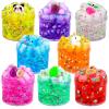 8 Pack Jelly Cube Crunchy Slime Kit with 8 Different Accessories, Soft Non-Sticky DIY Stress Relief Toys for Kids Girls Boys, Birthday Gift Party Favor Classroom Rewards view 1