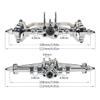 1 Set Metal Front and Rear Complete Axles for 1/18 RC Car Crawler TRX4M Defender Bronco K10 Chassis Upgrade Parts Remote-Controlled car Parts(Gold Silver) view 3