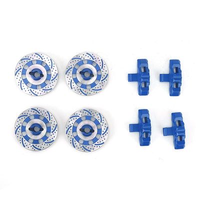 Wheel Brake Disc Parts for Unlimited Desert Racer UDR 1/7 RC Car, Non - Directional Brake Surface Finish, Lightweight Upgrade Accessory for RC Vehicle Wheels (Blue)