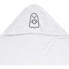 Azeeda 'Cute Ghost Holding Heart' Baby Hooded Towel (HT00041463) view 1