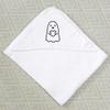 Azeeda 'Cute Ghost Holding Heart' Baby Hooded Towel (HT00041463) view 3