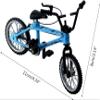 2 Pcs Green 1/18 Scale Mini Diecast Mountain Bike, Finger Bicycle Model, Desktop Decor Art Craft view 4