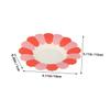CTIRCHIU 150pcs Floral Disposable Paper Party Plates Set Red, Yellow, Blue Colors Festive Dinner Tableware for Birthday and Holiday Celebrations view 2