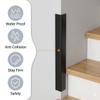3PCS Self Adhesive Wall Corner Protector, 0.4" 0.6" 0.8" 1" Aluminum L Shape Edge Guards, Peel and Stick Metal Corner Trim for Walls, Cabinets and Door Frames(Brushed Silver,0.98"x36") view 4