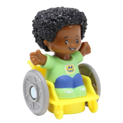Fisher-Price Replacement Part for Collectible Little People School, Sports, Family or Park Playset HXH05 - Replacement African-American Boy in Wheelchair
