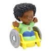 Fisher-Price Replacement Part for Collectible Little People School, Sports, Family or Park Playset HXH05 - Replacement African-American Boy in Wheelchair view 1