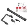Aluminum Alloy Front Bumper, RC Car Metal Front Bumper for MN D90 99s 1/10 Scale, CNC Machined Anti Collision Upgrade with Lightweight Durable Design for Off Road Trucks (Black) view 2