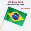 100 Pcs Brazil Flag Toothpicks, Cocktail Picks Mini Stick, Cupcake Toppers Flag Picks, Mini Flags on Sticks for, Country Pick Party Decoration for Cupcakes, Cocktails, Food view 3