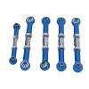 5PCS RC Tie Rod Set, 5mm Diameter Aluminum Alloy Shock Absorption Linkage Rods for 1/10 Remote Control Car (Blue) view 2